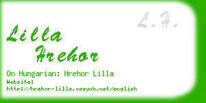 lilla hrehor business card